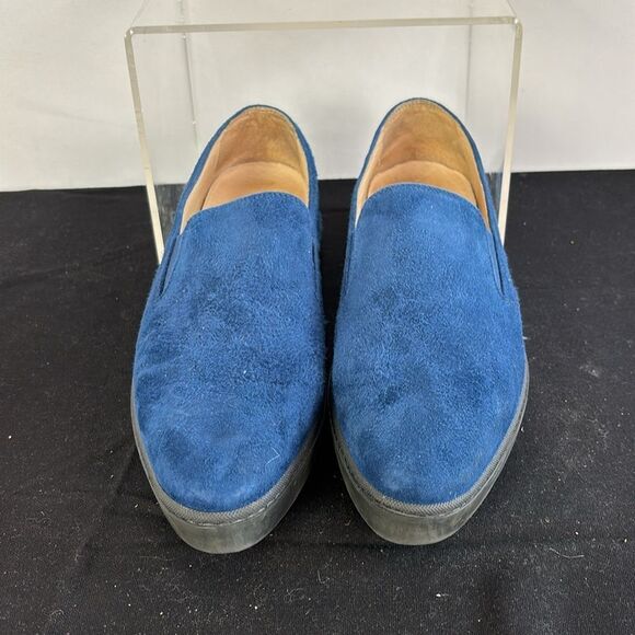 Fs/Ny Blue Suede Slip Ons - Picture 4 of 8